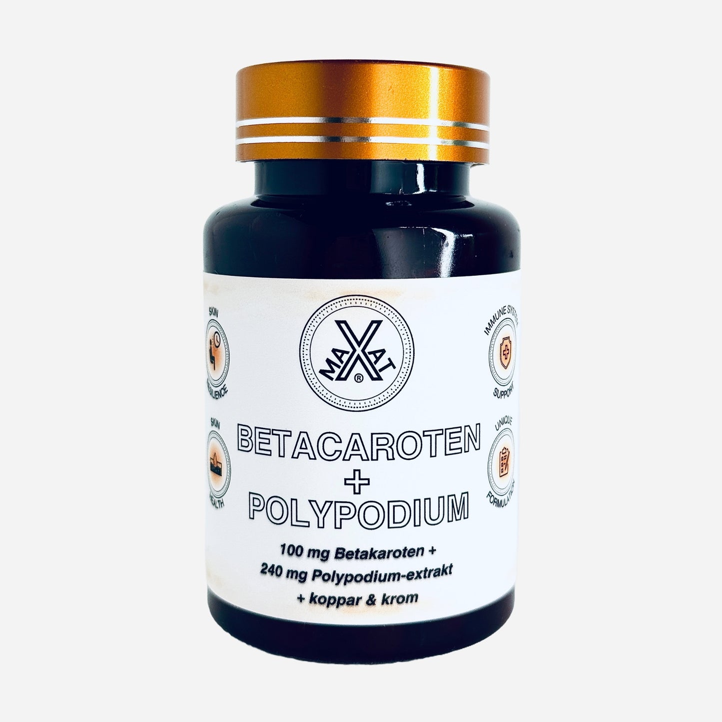 brun utan sol betakaroten